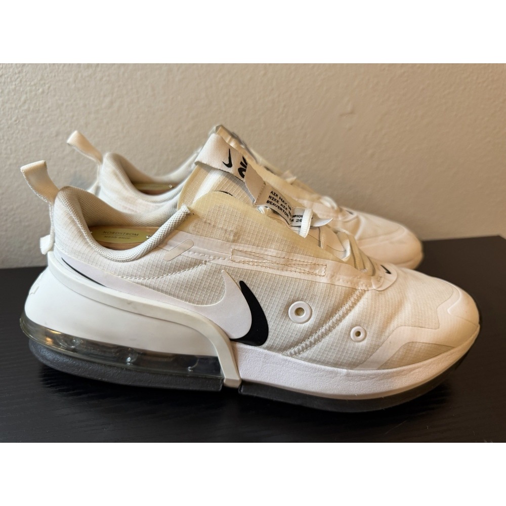 Nike Air Max Up CT1928-100 White Black Running Shoes Women's Size 10 Athletic